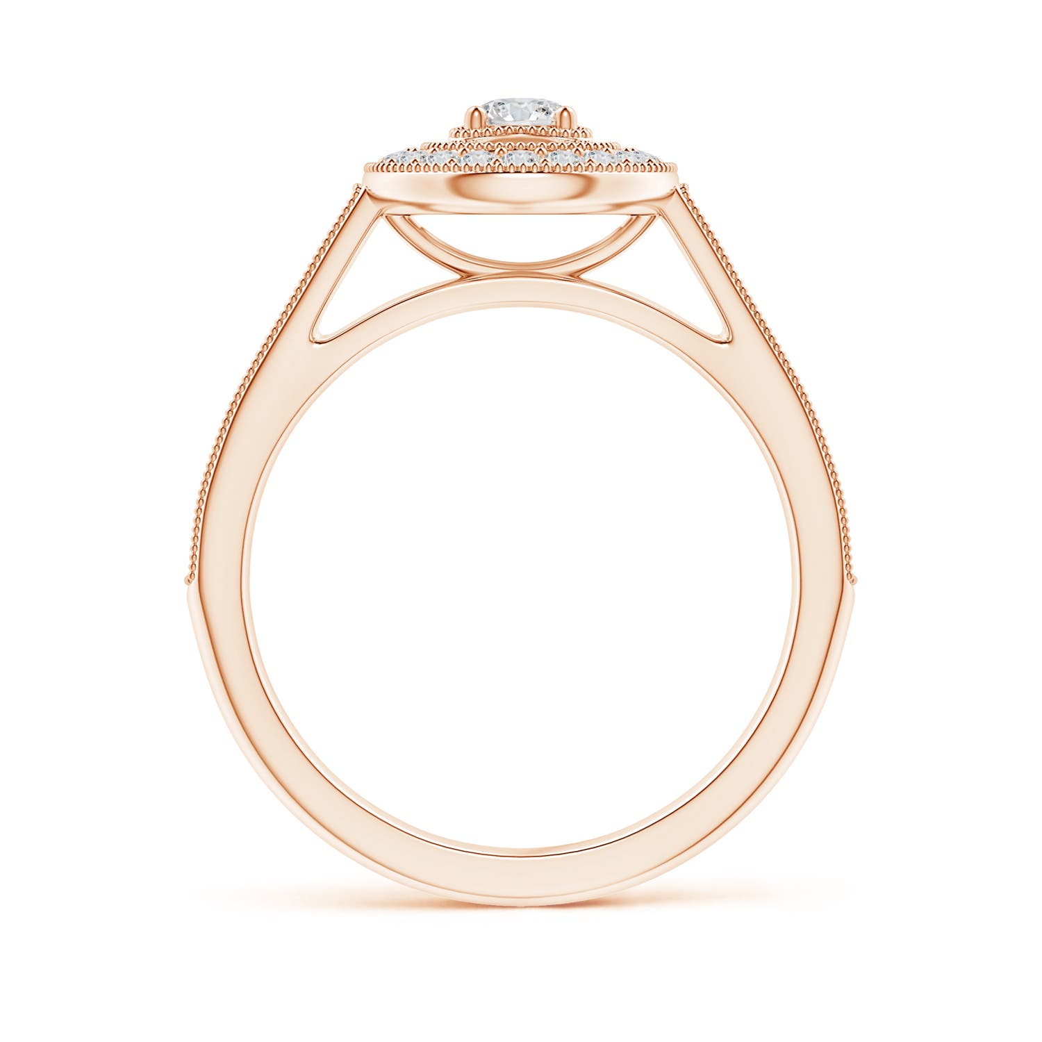 H, SI2 / 0.46 CT / 14 KT Rose Gold