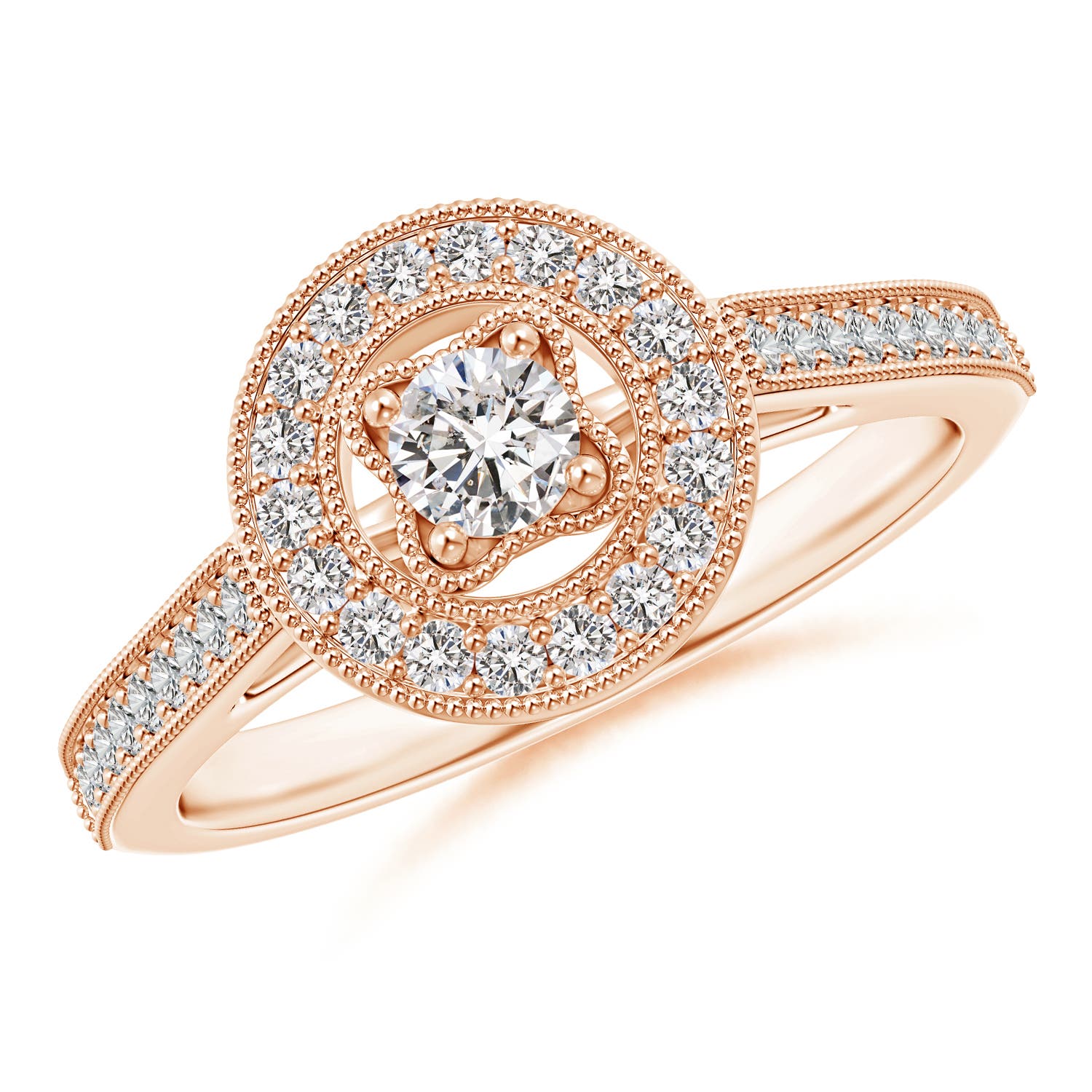 I-J, I1-I2 / 0.46 CT / 14 KT Rose Gold