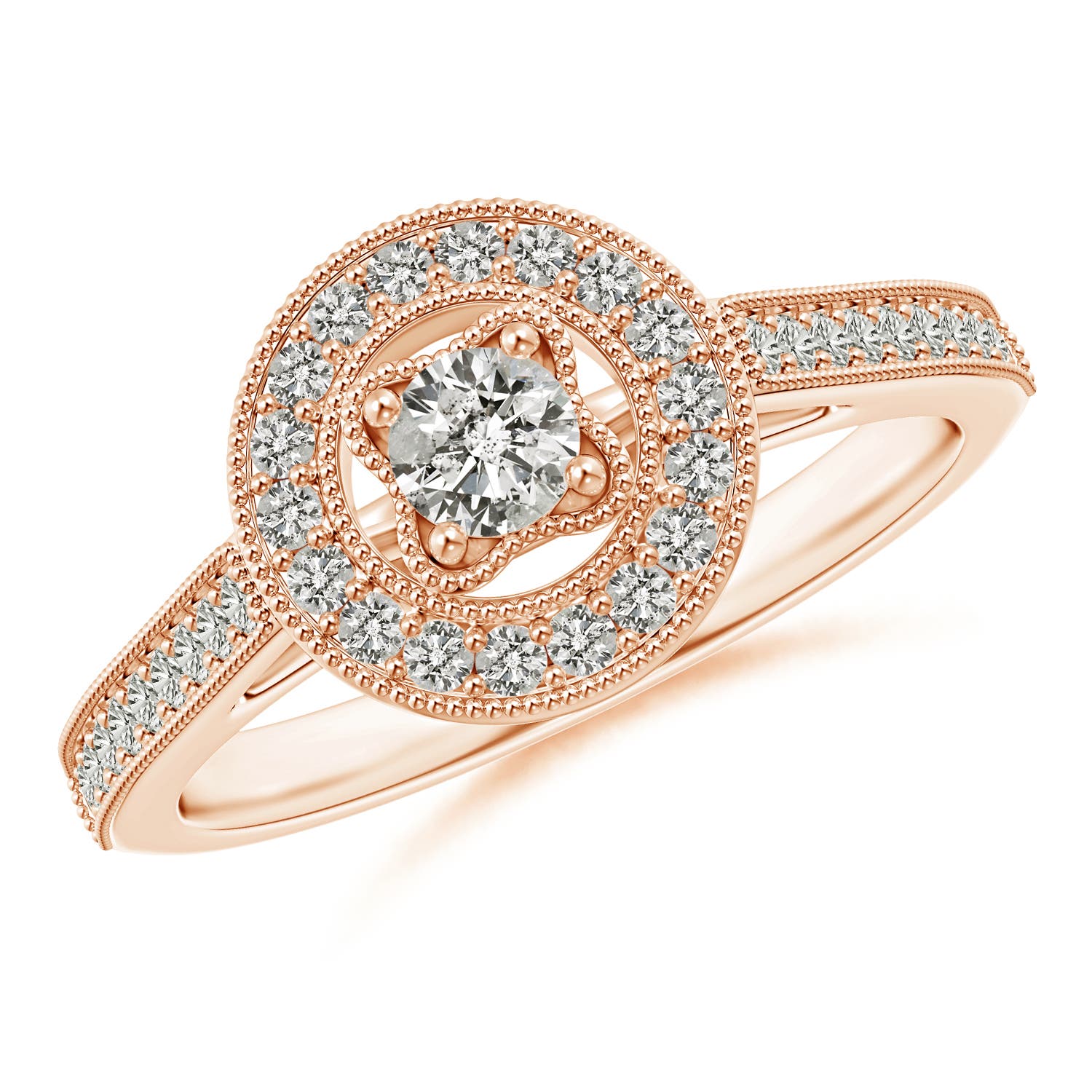 K, I3 / 0.46 CT / 14 KT Rose Gold