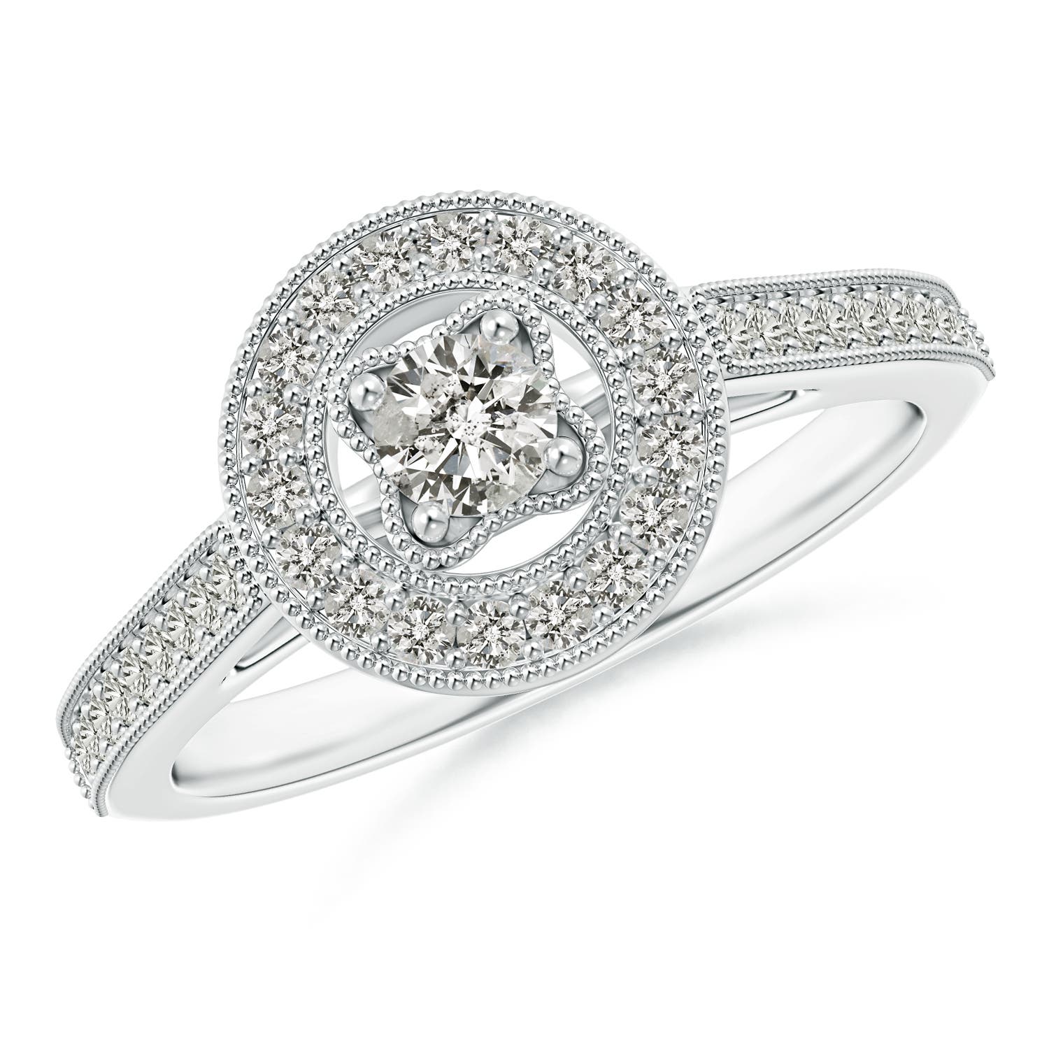 K, I3 / 0.46 CT / 14 KT White Gold