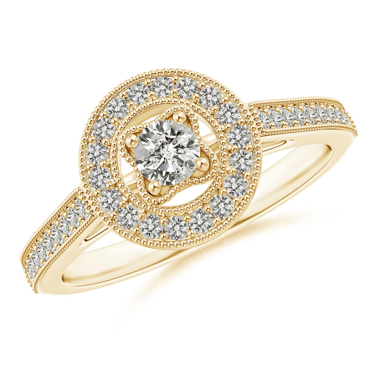 K, I3 / 0.46 CT / 14 KT Yellow Gold