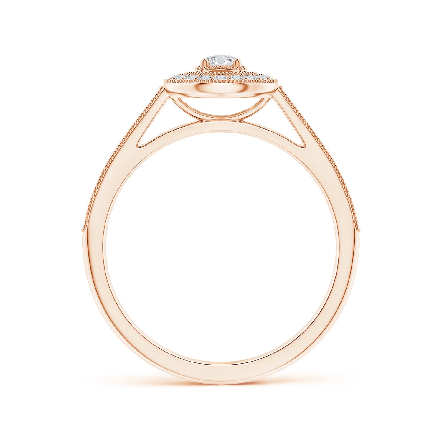 H, SI2 / 0.31 CT / 14 KT Rose Gold