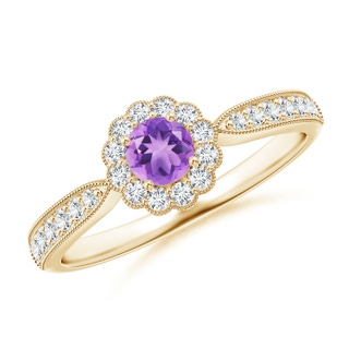 Round A Amethyst