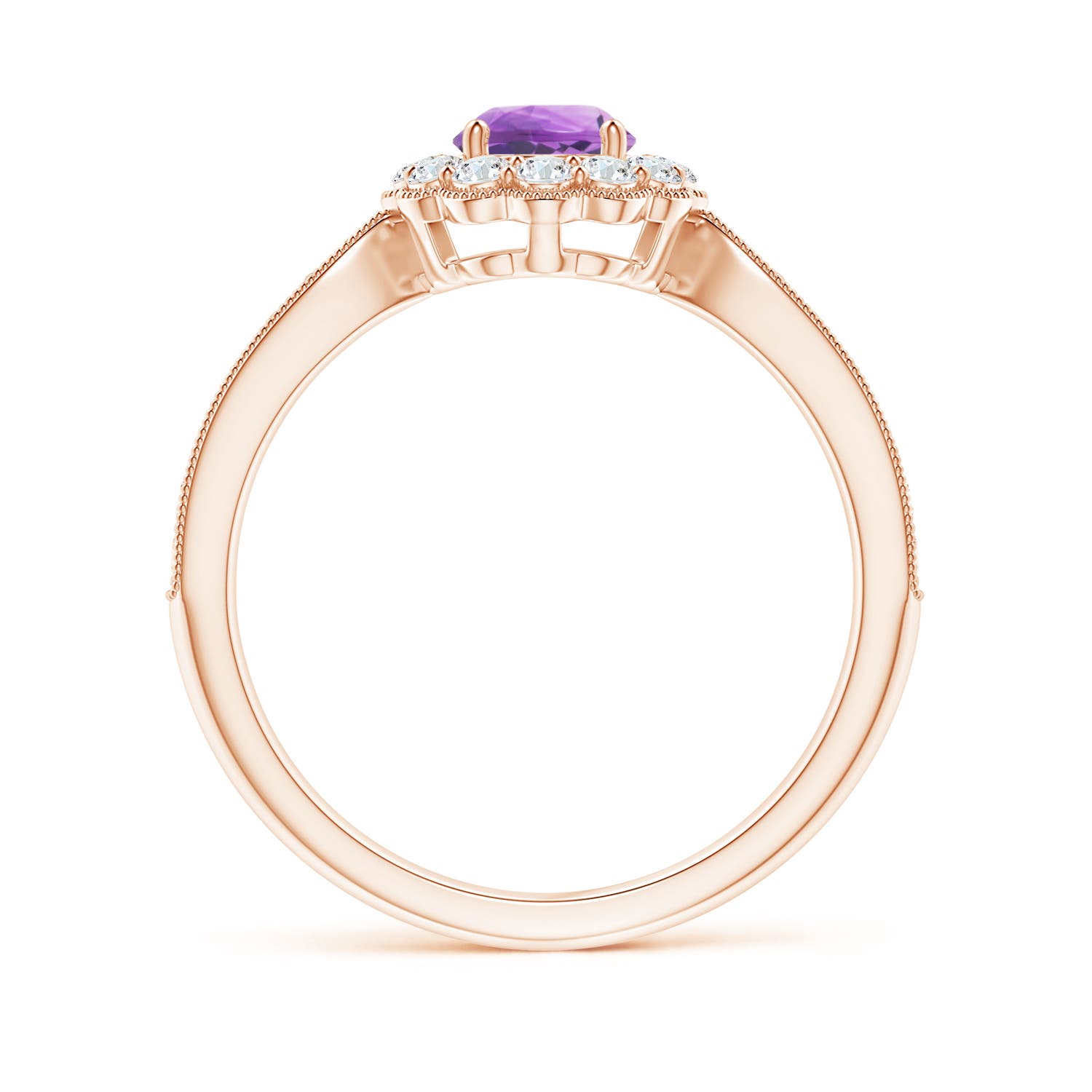 A - Amethyst / 0.82 CT / 14 KT Rose Gold