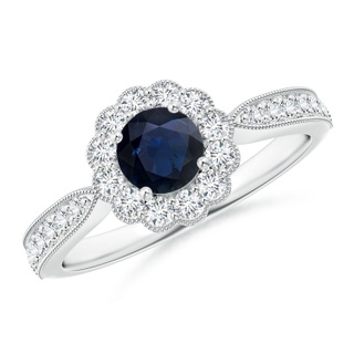 Round A Blue Sapphire