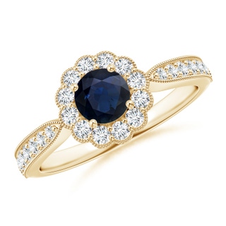 Round A Blue Sapphire