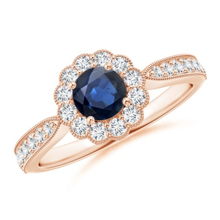 Round AA Blue Sapphire