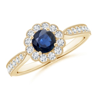 Round AA Blue Sapphire