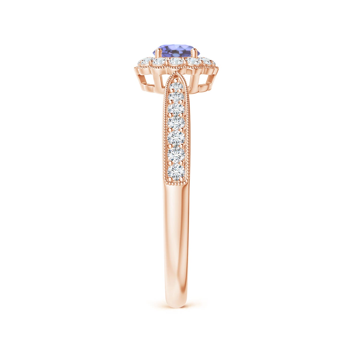 AA - Tanzanite / 0.5 CT / 14 KT Rose Gold