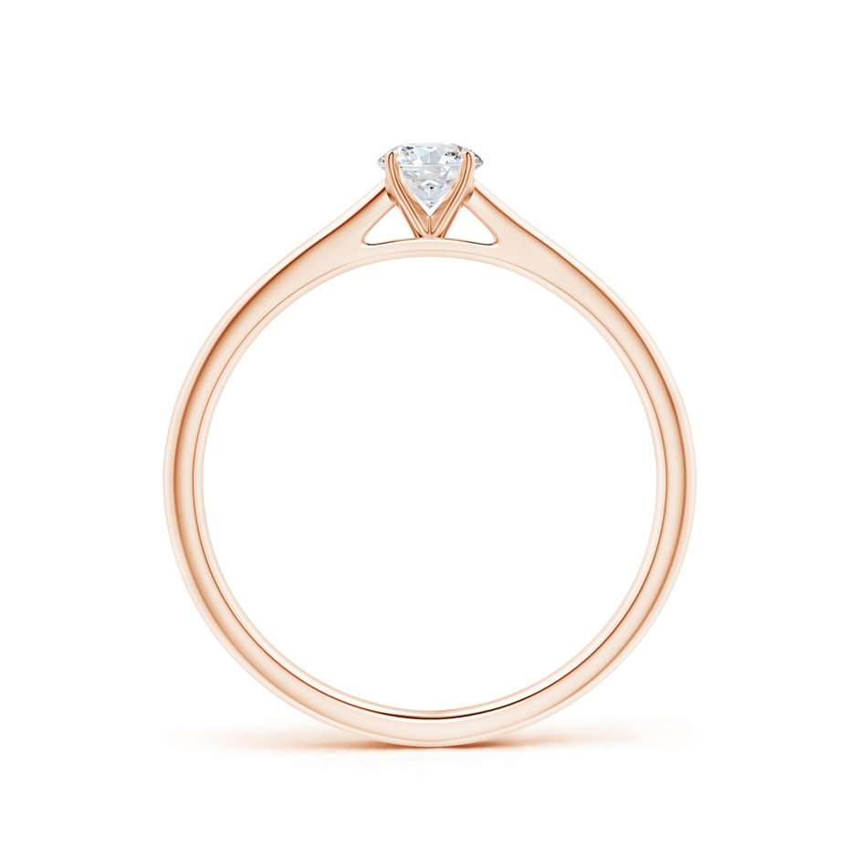 4.1mm GVS2 Round Diamond Tapered Cathedral Solitaire Engagement Ring in 10K Rose Gold side-1