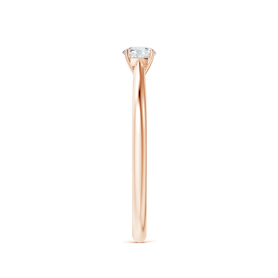 4.1mm GVS2 Round Diamond Tapered Cathedral Solitaire Engagement Ring in 10K Rose Gold side-2