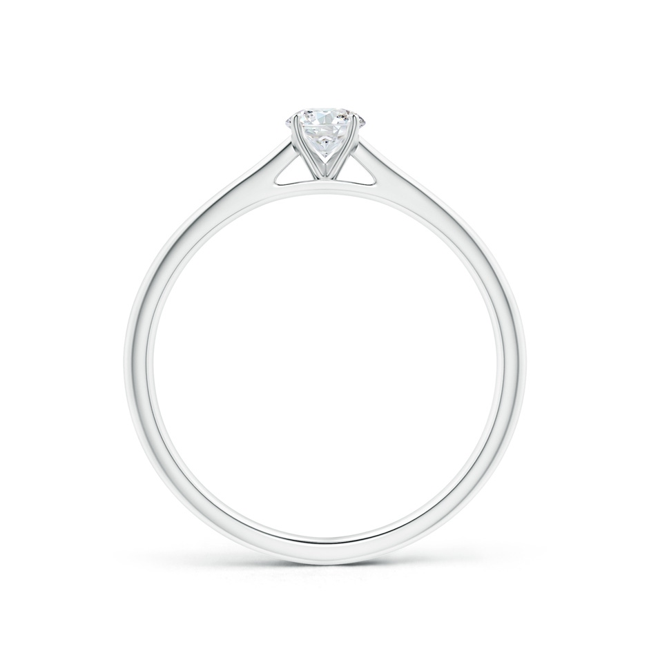 4.1mm GVS2 Round Diamond Tapered Cathedral Solitaire Engagement Ring in White Gold side-1