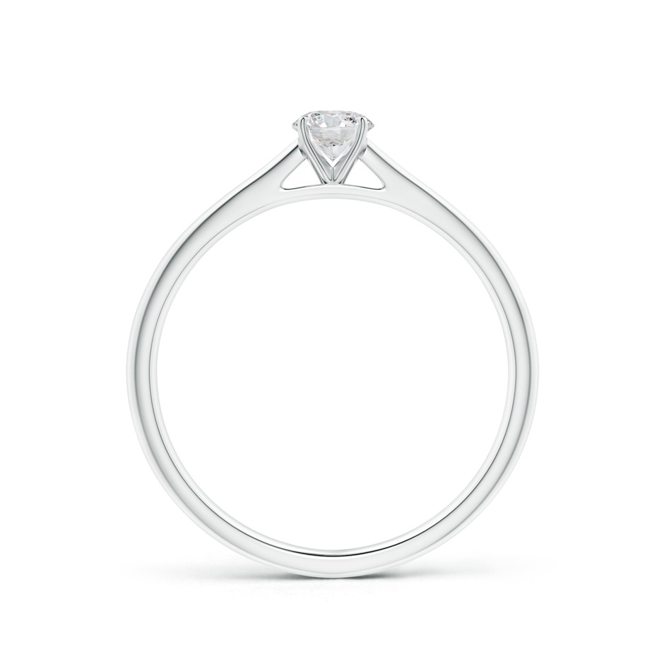 4.1mm HSI2 Round Diamond Tapered Cathedral Solitaire Engagement Ring in P950 Platinum side-1