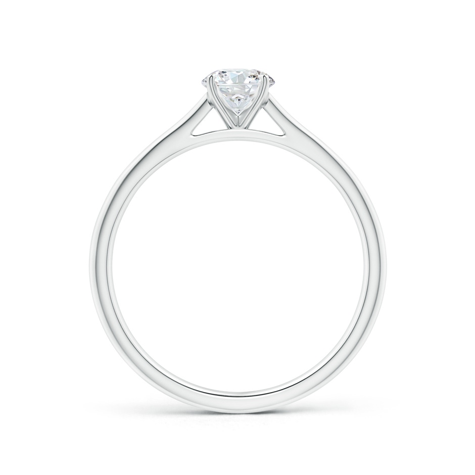 5.1mm GVS2 Round Diamond Tapered Cathedral Solitaire Engagement Ring in White Gold side-1