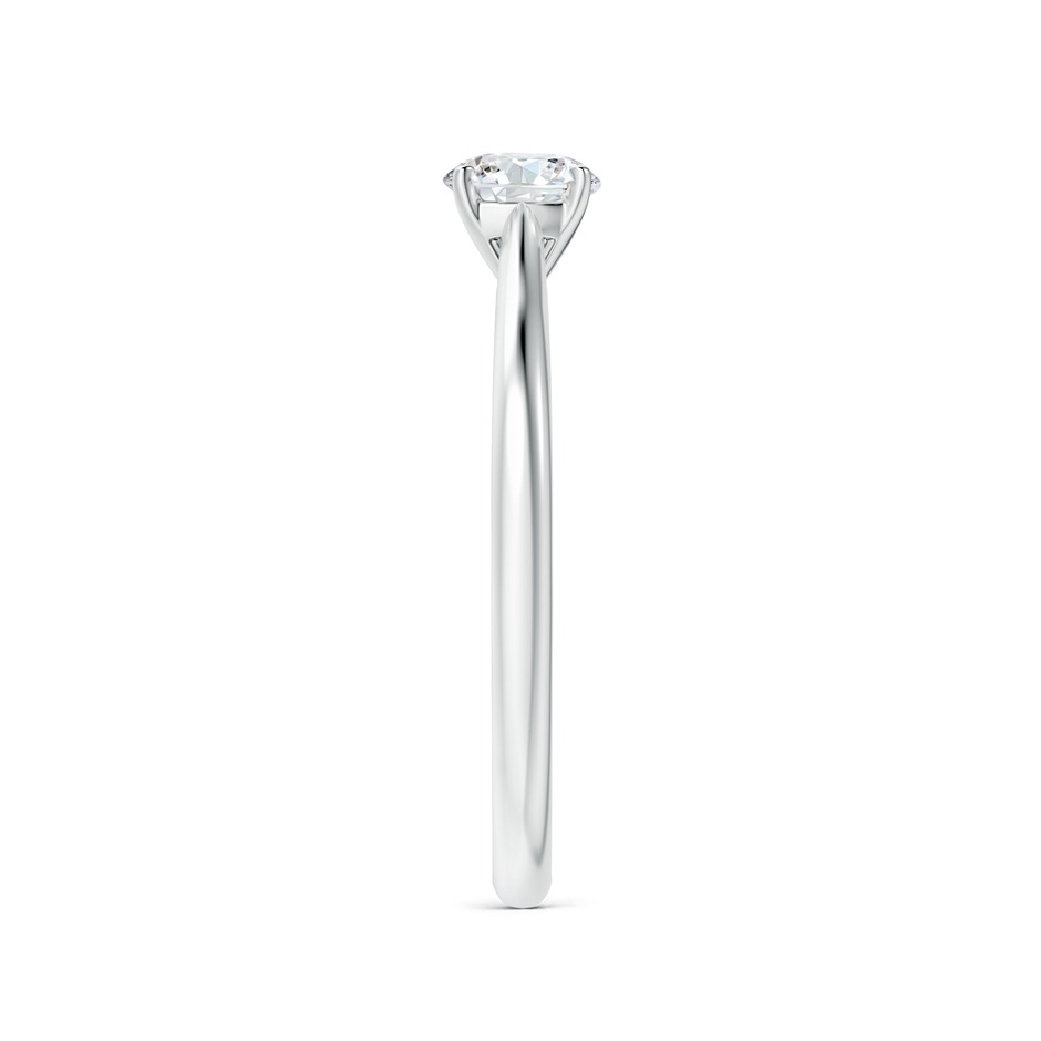 5.1mm GVS2 Round Diamond Tapered Cathedral Solitaire Engagement Ring in White Gold side-2