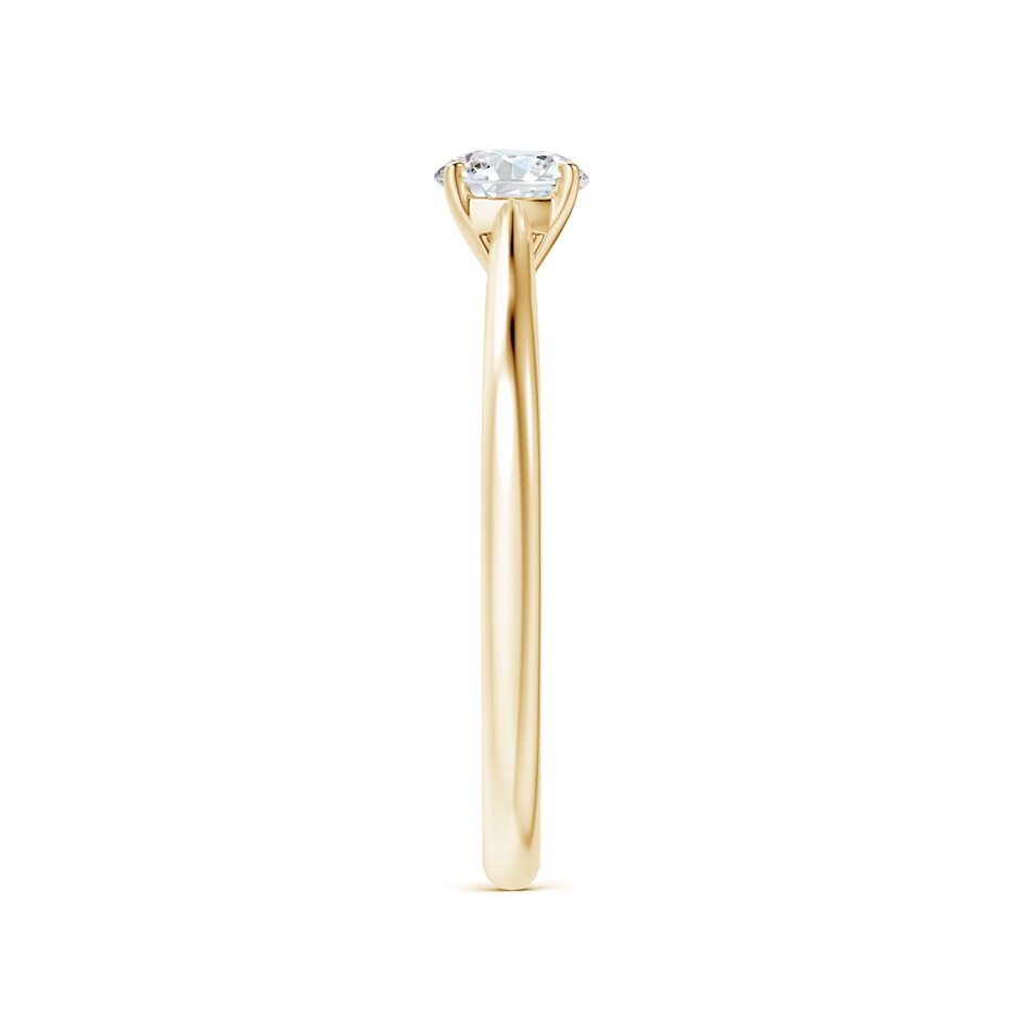 5.1mm GVS2 Round Diamond Tapered Cathedral Solitaire Engagement Ring in Yellow Gold side-2