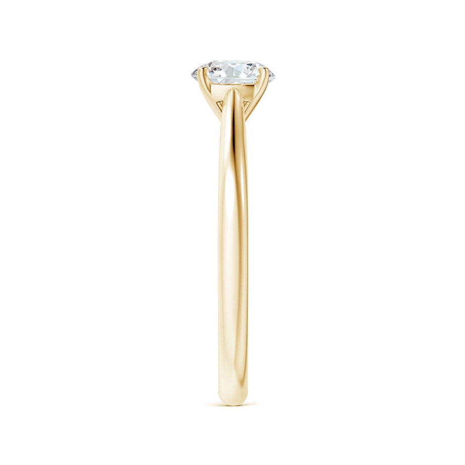 5.9mm GVS2 Round Diamond Tapered Cathedral Solitaire Engagement Ring in Yellow Gold side-2