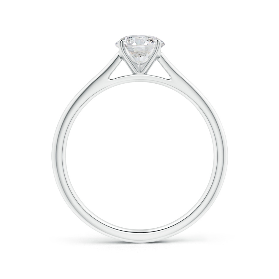 5.9mm HSI2 Round Diamond Tapered Cathedral Solitaire Engagement Ring in P950 Platinum side-1
