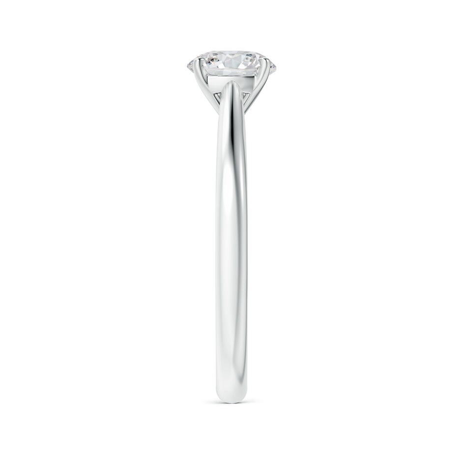 6.4mm HSI2 Round Diamond Tapered Cathedral Solitaire Engagement Ring in P950 Platinum side-2