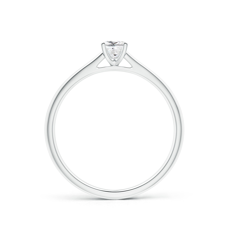 3.5mm GVS2 Princess-Cut Diamond Tapered Cathedral Engagement Ring in 10K White Gold side-1