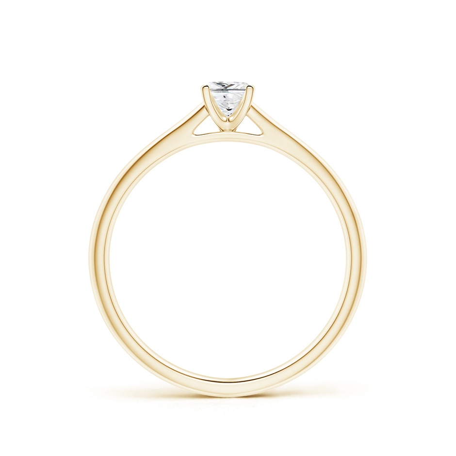 3.5mm GVS2 Princess-Cut Diamond Tapered Cathedral Engagement Ring in 10K Yellow Gold side-1
