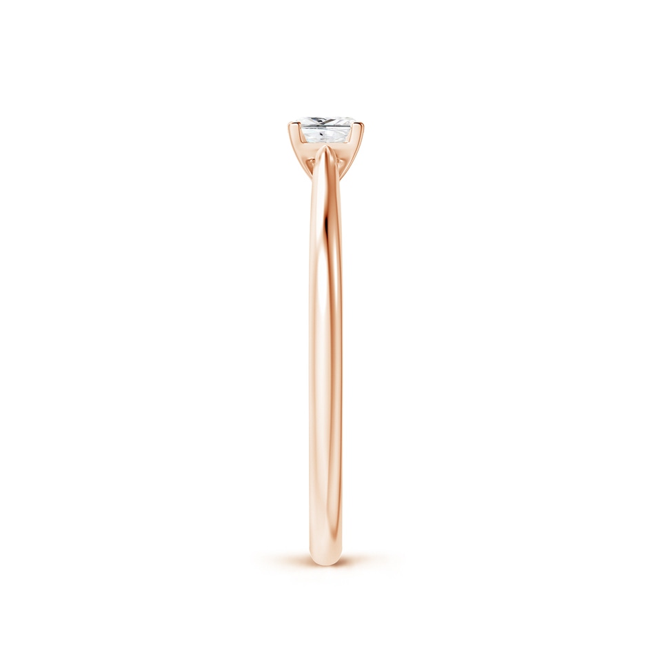 3.5mm GVS2 Princess-Cut Diamond Tapered Cathedral Engagement Ring in Rose Gold side-2