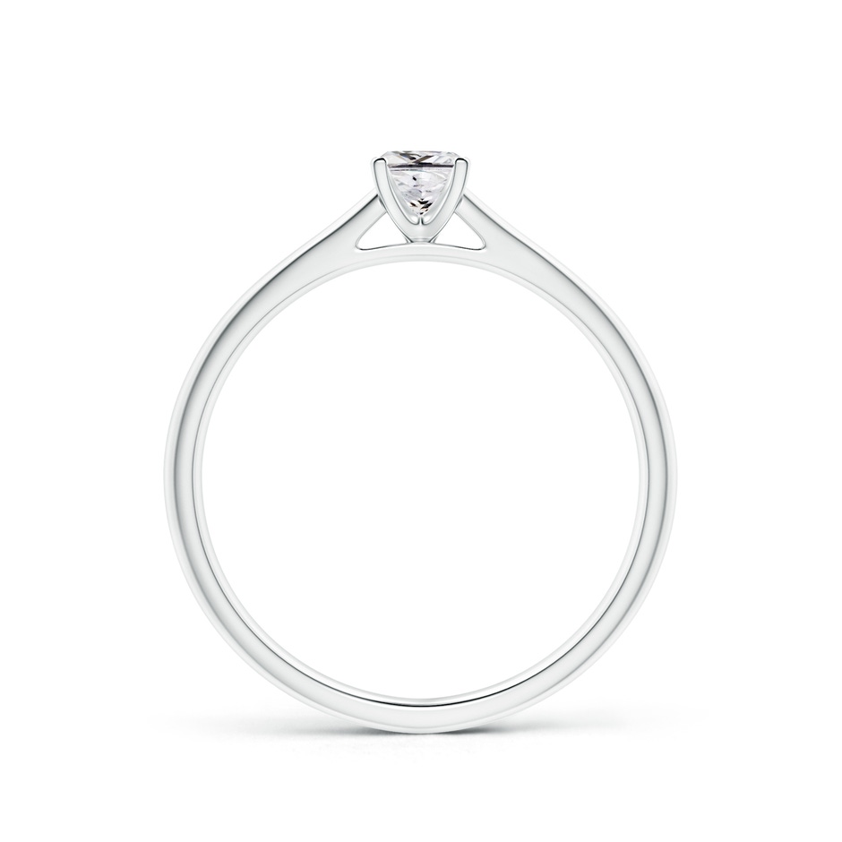 3.5mm HSI2 Princess-Cut Diamond Tapered Cathedral Engagement Ring in P950 Platinum side-1