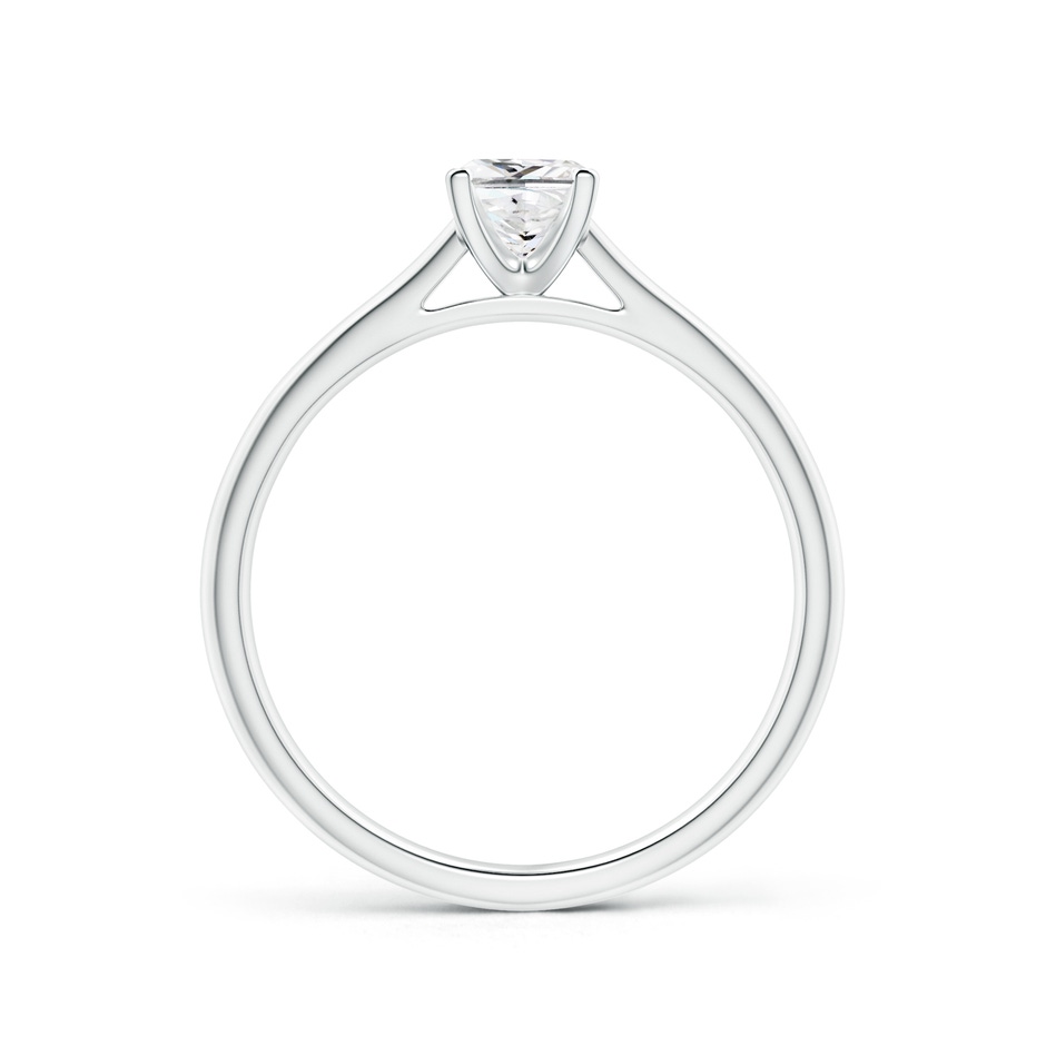 4.4mm GVS2 Princess-Cut Diamond Tapered Cathedral Engagement Ring in White Gold side-1