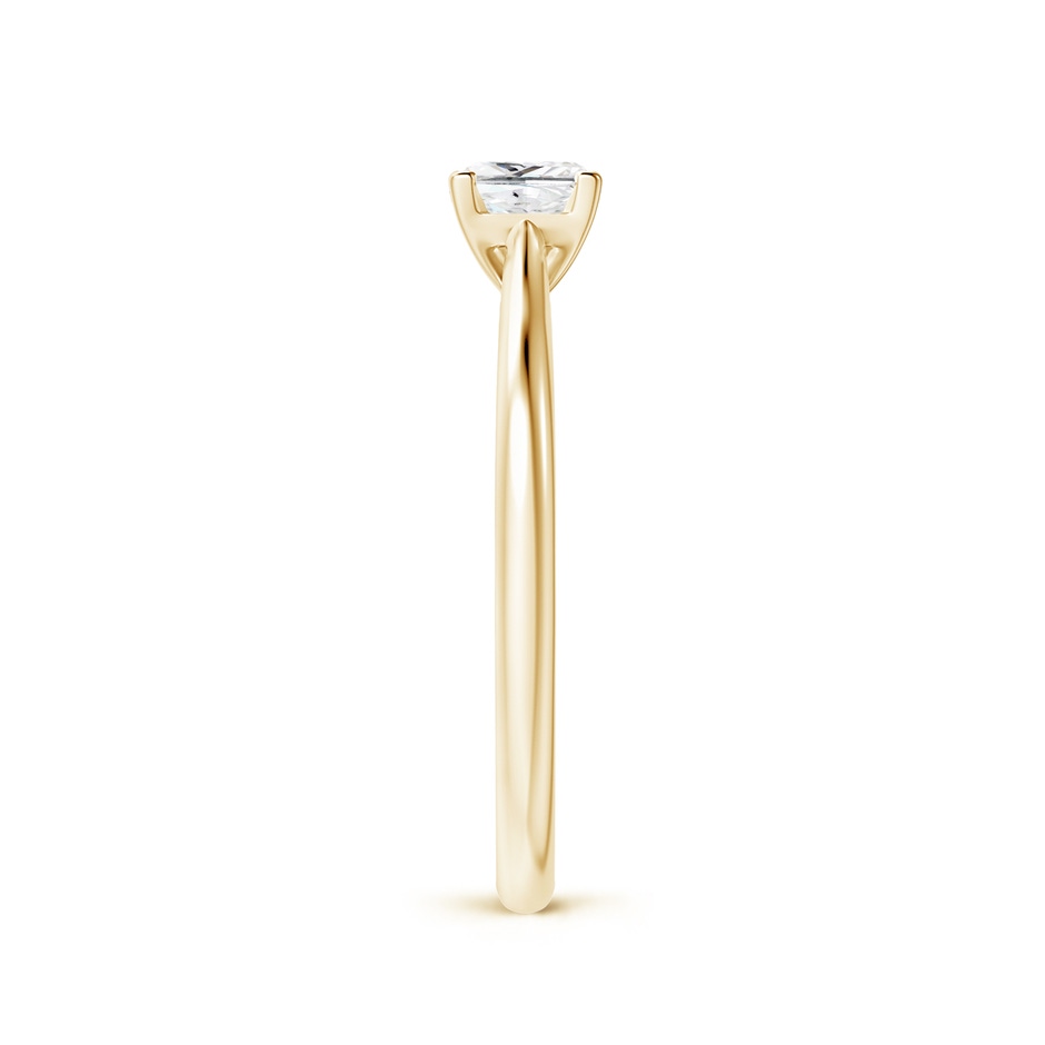 4.4mm GVS2 Princess-Cut Diamond Tapered Cathedral Engagement Ring in Yellow Gold side-2