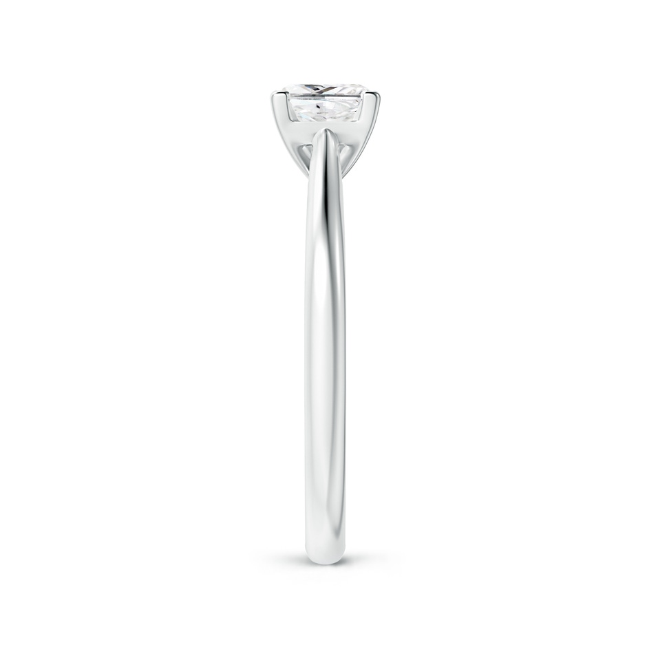 5.1mm GVS2 Princess-Cut Diamond Tapered Cathedral Engagement Ring in 9K White Gold side-2