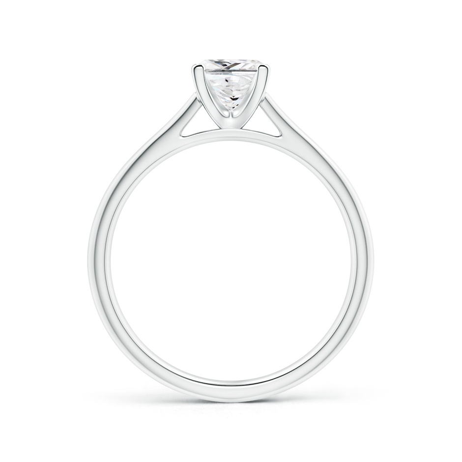 5.1mm GVS2 Princess-Cut Diamond Tapered Cathedral Engagement Ring in White Gold side-1