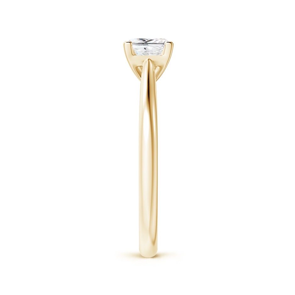 5.1mm GVS2 Princess-Cut Diamond Tapered Cathedral Engagement Ring in Yellow Gold side-2