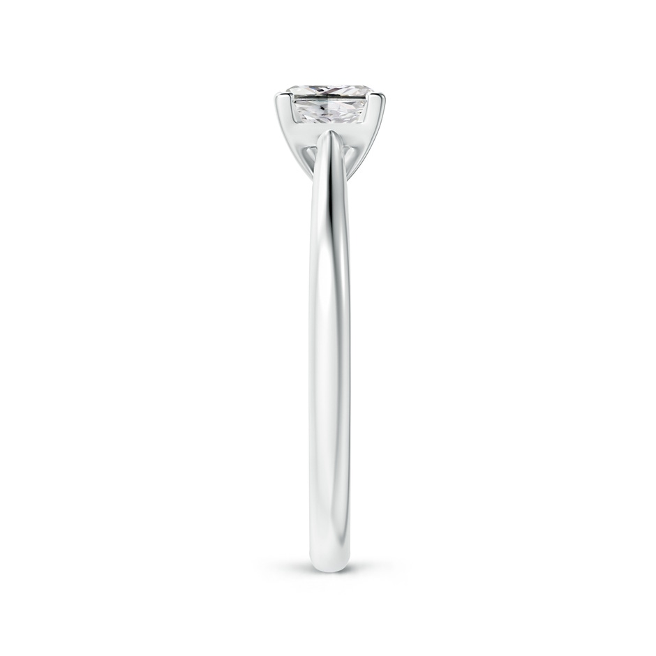 5.1mm IJI1I2 Princess-Cut Diamond Tapered Cathedral Engagement Ring in 10K White Gold side-2