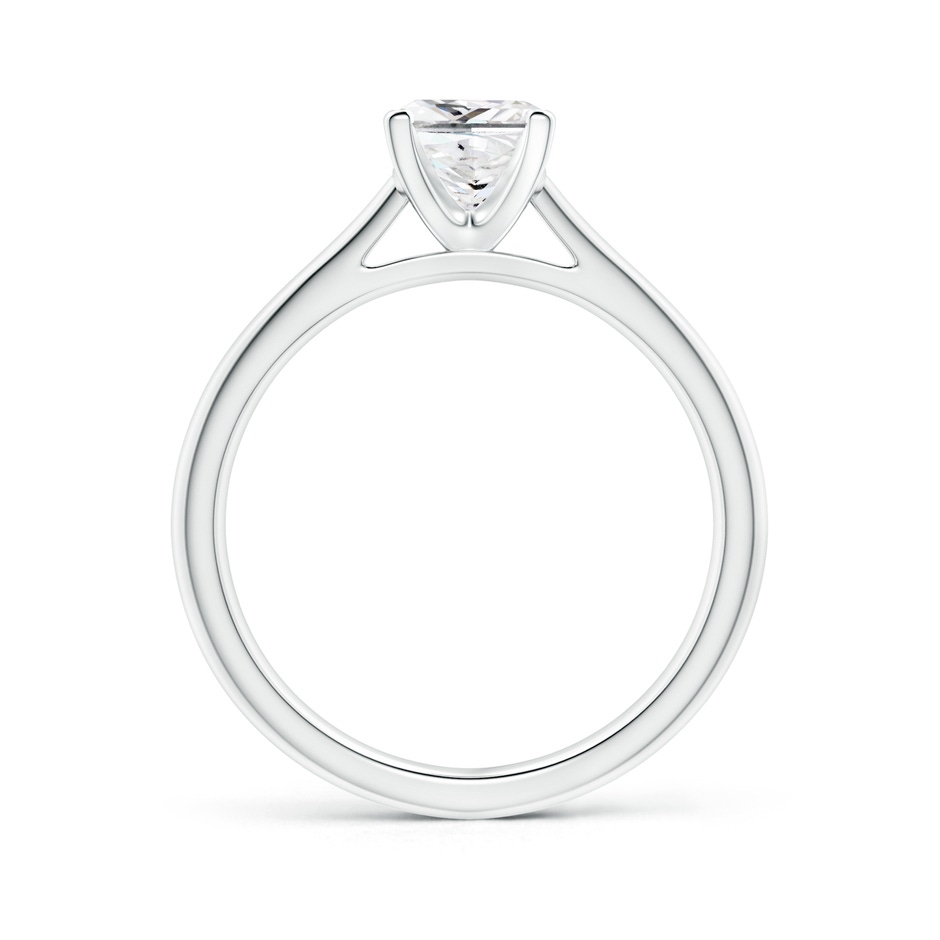 5.5mm GVS2 Princess-Cut Diamond Tapered Cathedral Engagement Ring in 10K White Gold side-1