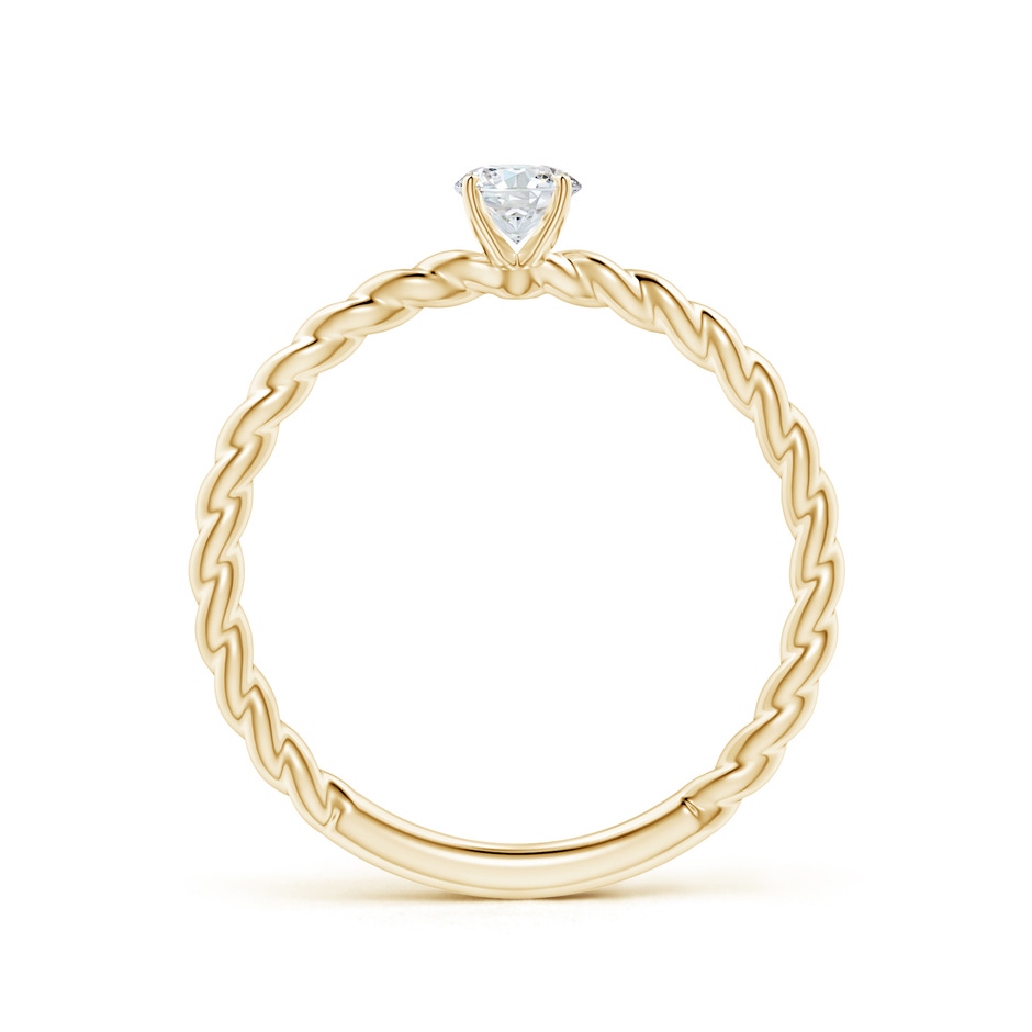 4.1mm GVS2 Twisted Shank Round Diamond Solitaire Engagement Ring in 9K Yellow Gold side-1