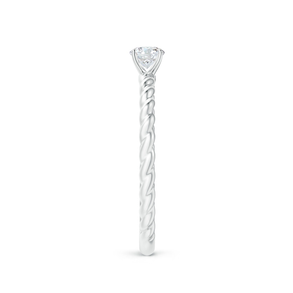 4.1mm GVS2 Twisted Shank Round Diamond Solitaire Engagement Ring in P950 Platinum side-2