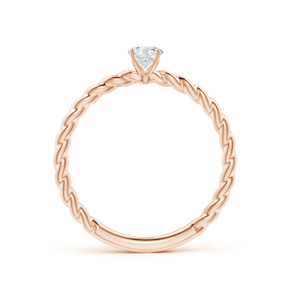 4.1mm GVS2 Twisted Shank Round Diamond Solitaire Engagement Ring in Rose Gold side-1