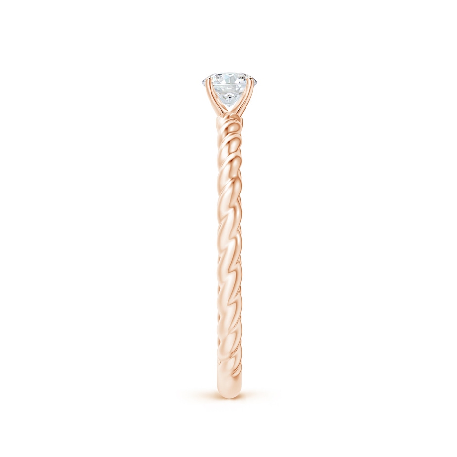 4.1mm GVS2 Twisted Shank Round Diamond Solitaire Engagement Ring in Rose Gold side-2