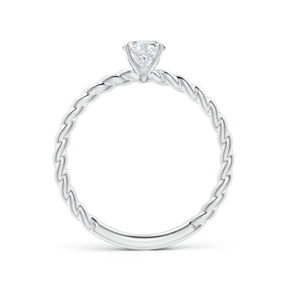 5.1mm GVS2 Twisted Shank Round Diamond Solitaire Engagement Ring in P950 Platinum side-1