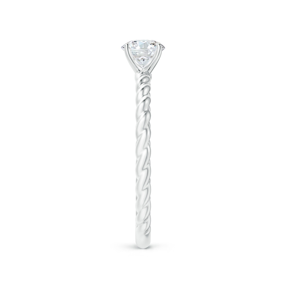 5.1mm GVS2 Twisted Shank Round Diamond Solitaire Engagement Ring in P950 Platinum side-2