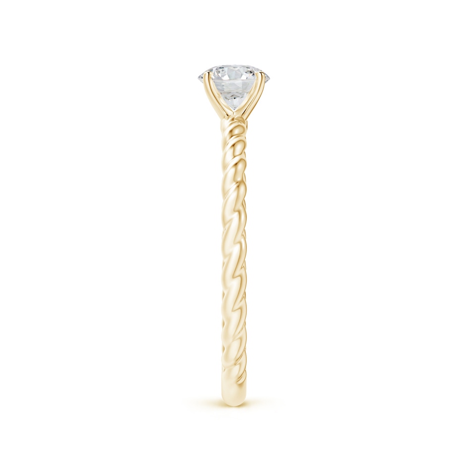 5.1mm HSI2 Twisted Shank Round Diamond Solitaire Engagement Ring in Yellow Gold side-2