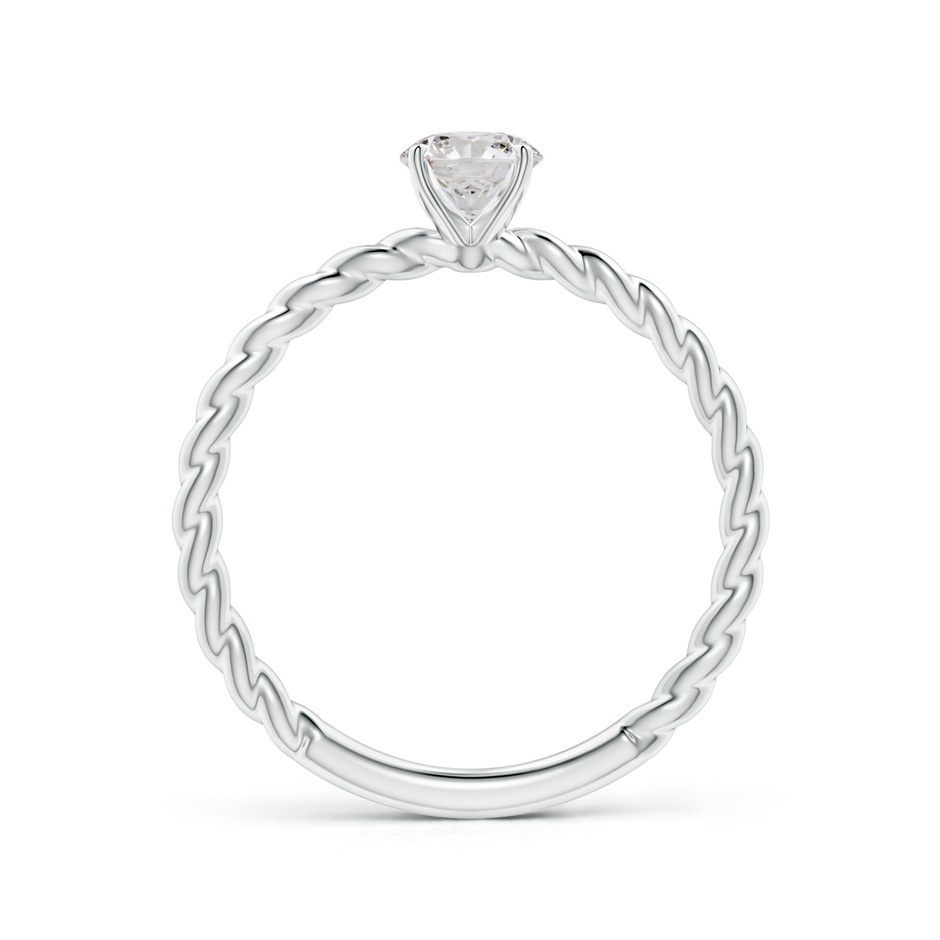 5.1mm IJI1I2 Twisted Shank Round Diamond Solitaire Engagement Ring in P950 Platinum side-1
