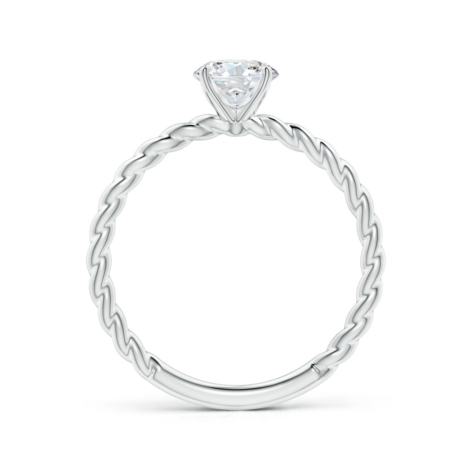 5.9mm GVS2 Twisted Shank Round Diamond Solitaire Engagement Ring in P950 Platinum side-1