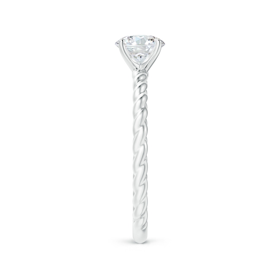 5.9mm GVS2 Twisted Shank Round Diamond Solitaire Engagement Ring in P950 Platinum side-2