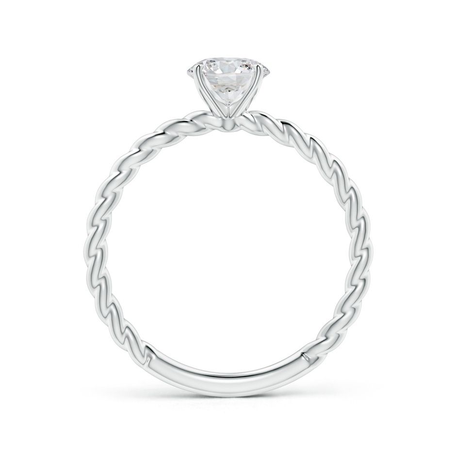 5.9mm HSI2 Twisted Shank Round Diamond Solitaire Engagement Ring in White Gold side-1