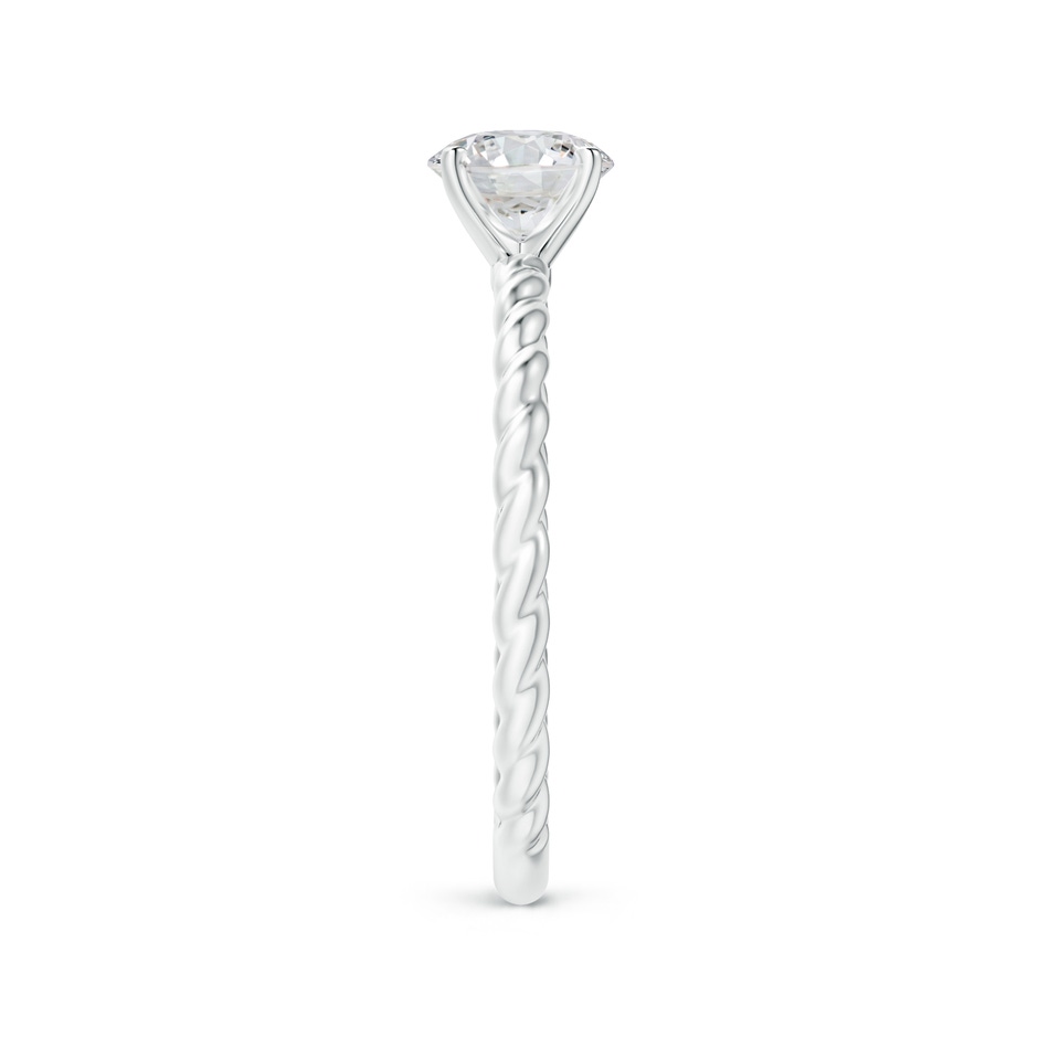 5.9mm HSI2 Twisted Shank Round Diamond Solitaire Engagement Ring in White Gold side-2