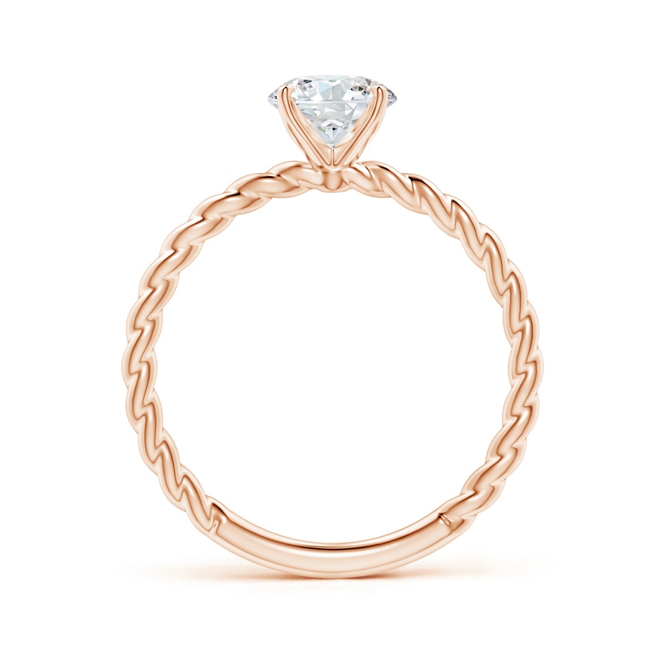 6.4mm GVS2 Twisted Shank Round Diamond Solitaire Engagement Ring in Rose Gold side-1