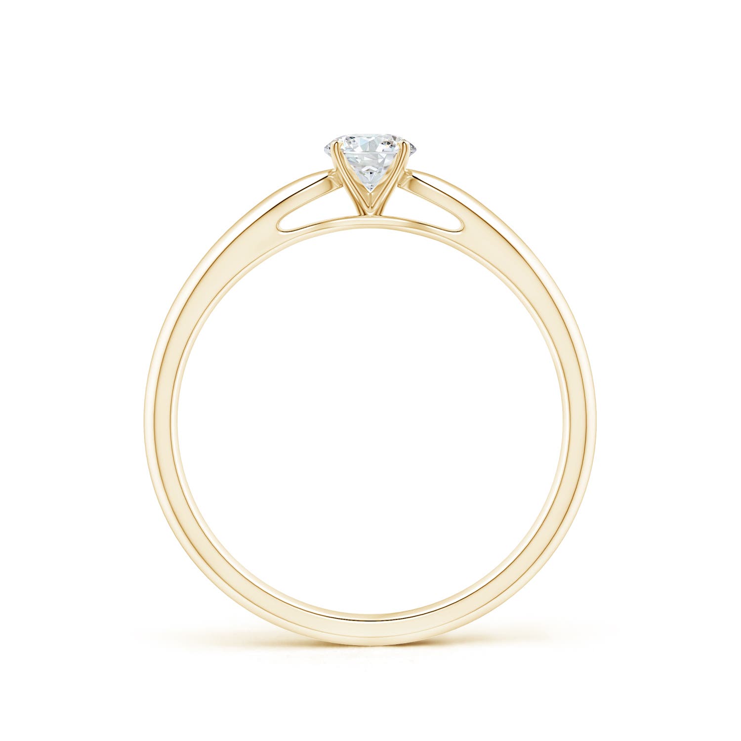 F-G, VS / 0.25 CT / 14 KT Yellow Gold