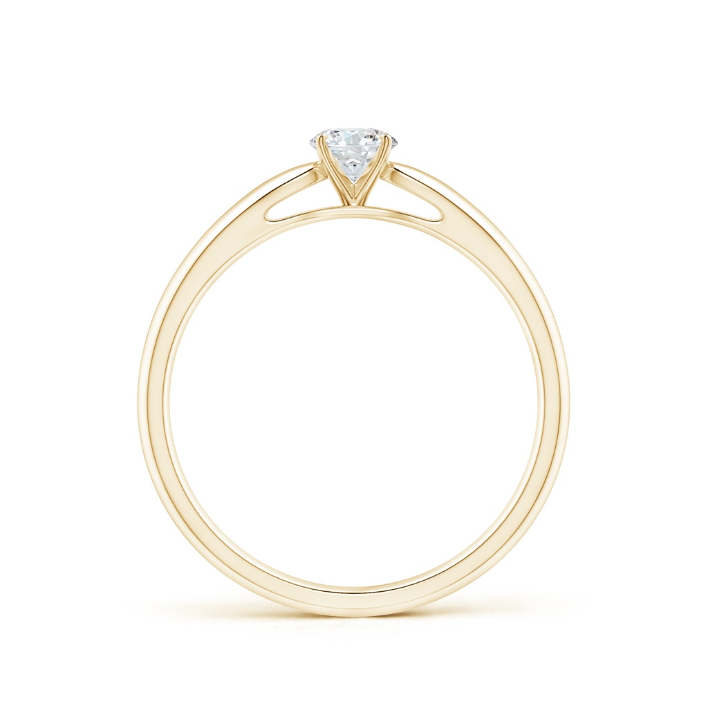 4.1mm GVS2 Classic Solitaire Diamond Rounded Cathedral Engagement Ring in Yellow Gold Side-1