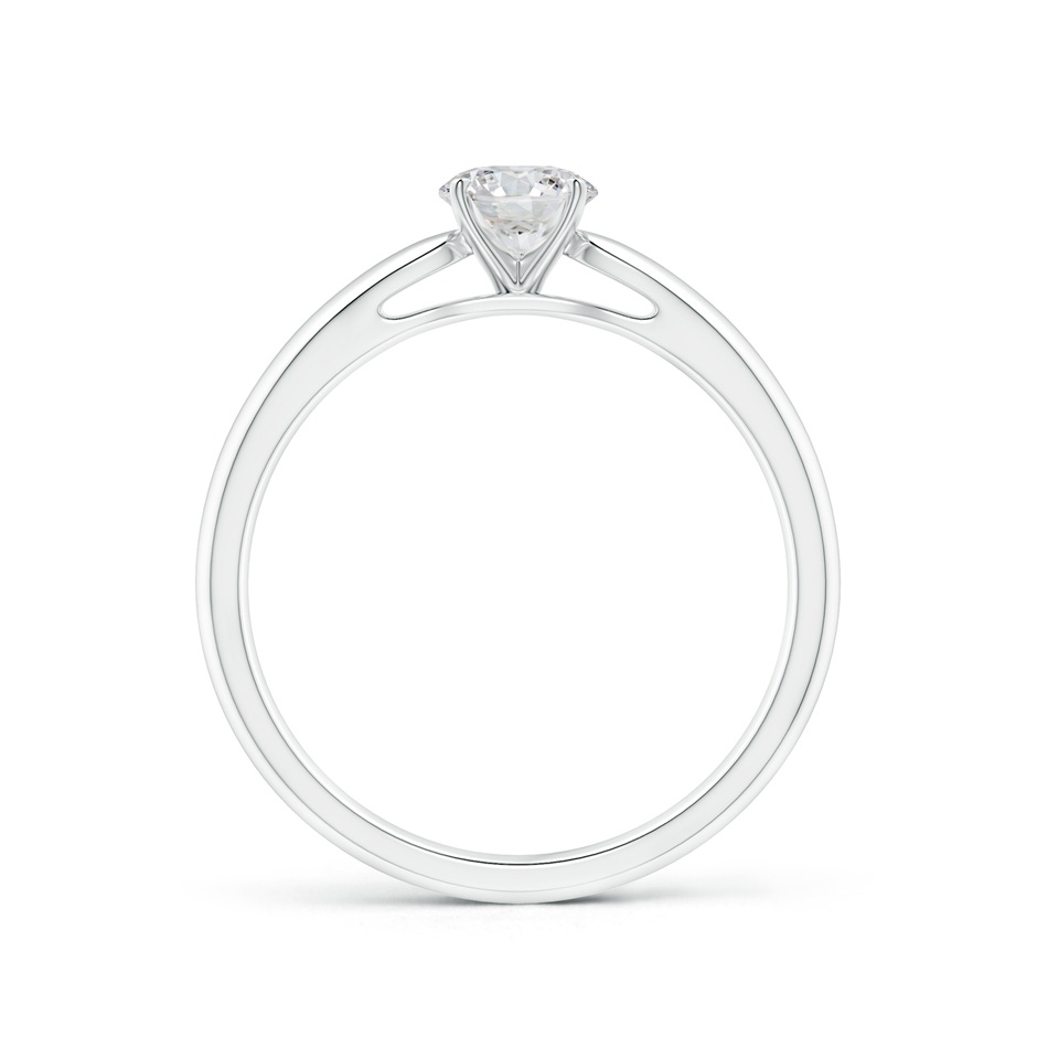 5.1mm HSI2 Classic Solitaire Diamond Rounded Cathedral Engagement Ring in White Gold side-1
